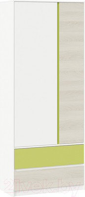 Шкаф ТриЯ Сканди СМ-386.07.26-26 (дуб гарден/белый/зеленый)