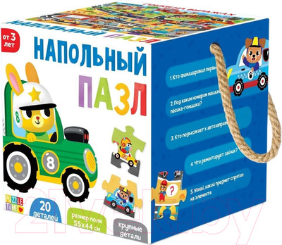 Развивающая игра Puzzle Time Гонки на виражах / 6031128