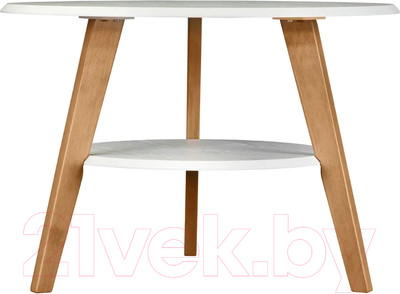 Журнальный столик Мебелик BeautyStyle 17 (белый/бук)