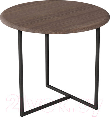 Журнальный столик Мебелик Альбано (акация/черный)