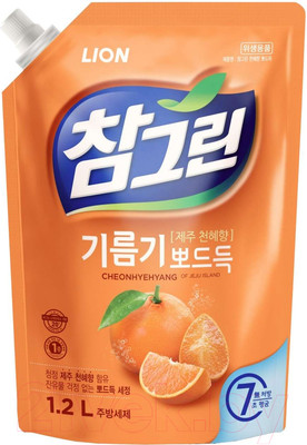 Средство для мытья посуды Lion С экстрактом японского мандарина дойпак (1.2л)