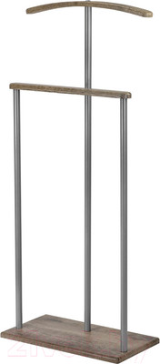 Стойка для одежды Мебелик Костюмная Дэви 1 (металлик/дуб крымский состаренный)