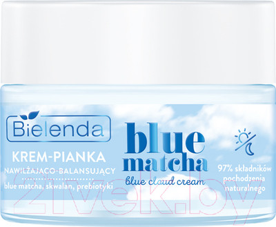 Крем для лица Bielenda Blue Matcha Увлажняющий балансирующий крем-пенка (50мл)