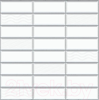 Панель ПВХ Регул Самоклеящаяся Эффект плитка Эстетика (472x473x3мм)