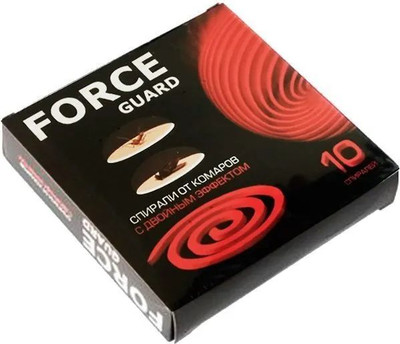 Набор спиралей от насекомых Force Guard Двойной эффект (красный)