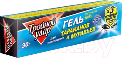 Гель от насекомых Прошка Домовой Тройной Удар От тараканов (30г)