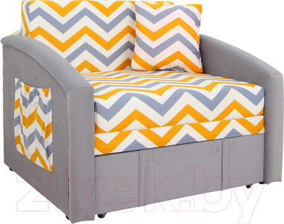 Диван DiArt Кеша 800 (велюр Rikko Yellow/Магия 53)