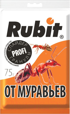 Гранулы от насекомых Rubit Спайдер от муравьев (75г)