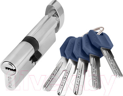 Цилиндровый механизм замка Punto Z402/80 40x40 (с вертушкой)