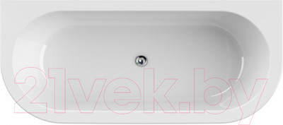 Ванна акриловая Cezares Slim Wall-180-80-44-W37