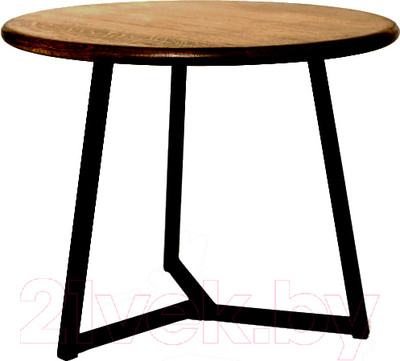 Журнальный столик Stal-Massiv 54x42.5 / SMT-54DD (дуб мореный/черный)