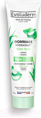 Скраб для лица Evoluderm Moisturizing Scrub Aloe Vera New (150г)