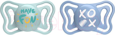Набор пустышек Chicco PhysioForma Light Have Fun. XO / 00071038210000.2