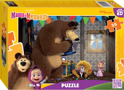 Пазл Step Puzzle Маша и Медведь / 91452 (35эл)