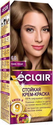Крем-краска для волос Eclair 6.0 (темно-русый)