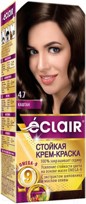Крем-краска для волос Eclair 4.7 (каштан)