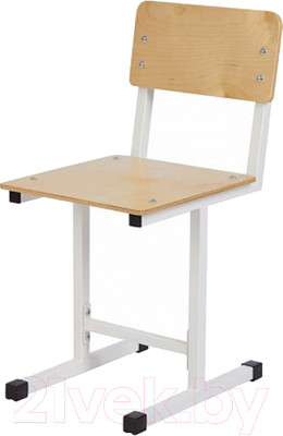 Стул детский Polini Kids City / 0002606.62 (S, белый/дуб пастельный)