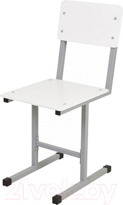 Стул детский Polini Kids City / 0002607.51 (S, серый/белый)