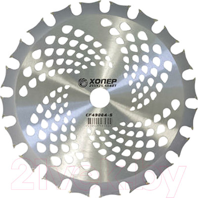 Нож для триммера Хопер CF49004-V 255x25.4x40T (двусторонние зубцы)