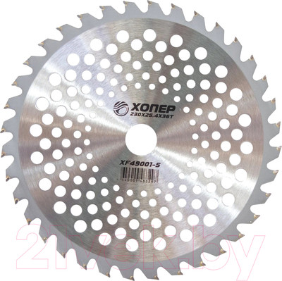 Нож для триммера Хопер XF49001-V 230x25.4x36T (кружочки)