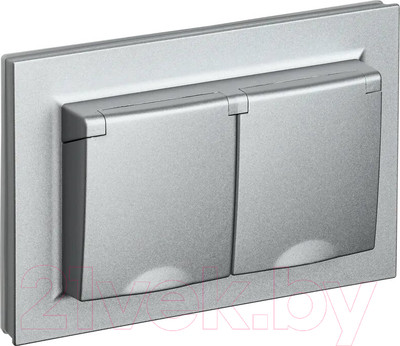 Розетка IEK Brite BR-R26-16-44-K47-F (алюминий)