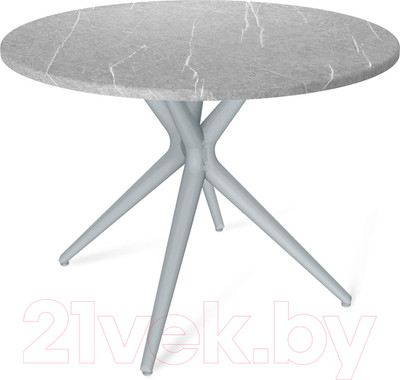 Обеденный стол Sheffilton SHT-TU30/TT 90 МДФ (серый/серый мрамор)
