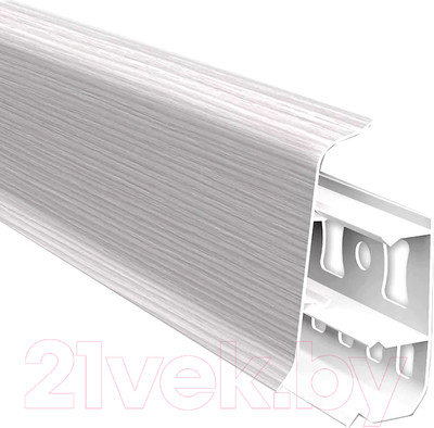 Плинтус Ideal Деконика 255 55мм (2.2м, ясень бьянко)