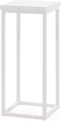 Стойка для цветов Millwood 21x21x50 (белый/металл белый)