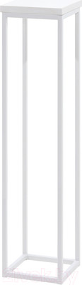 Стойка для цветов Millwood 21x21x90 (белый/металл белый)
