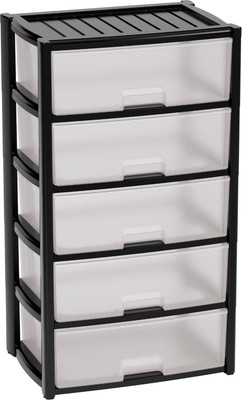 Комод пластиковый Альтернатива Колорит / М8764 (черный)