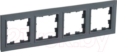 Рамка для выключателей и розеток IEK Brite BR-M42-K53 (графит)