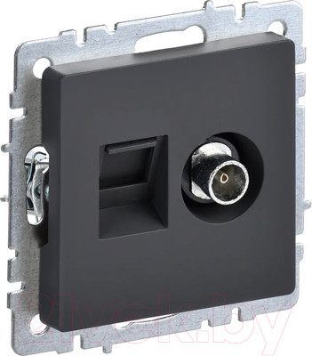 Розетка IEK Brite BR-AK20-1-K53 (графит)
