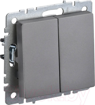 Выключатель IEK Brite BR-V22-0-10-K46 (сталь)