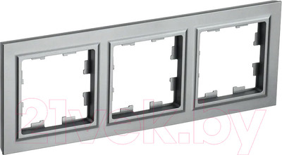 Рамка для выключателей и розеток IEK Brite BR-M32-K46 (сталь)