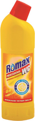Универсальное чистящее средство Romax WC Лимонная свежесть (1л)