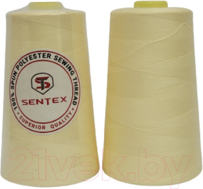 Набор швейных ниток Sentex 100% полиэстер 50/2 5000 ярдов 1004 (2шт)