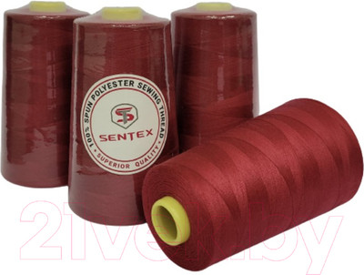 Набор швейных ниток Sentex 100% полиэстер 50/2 5000 ярдов 1075 (4шт)