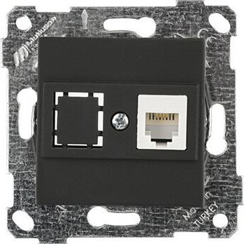 Розетка Mutlusan Rita 2200-140-0184 (черный матовый)