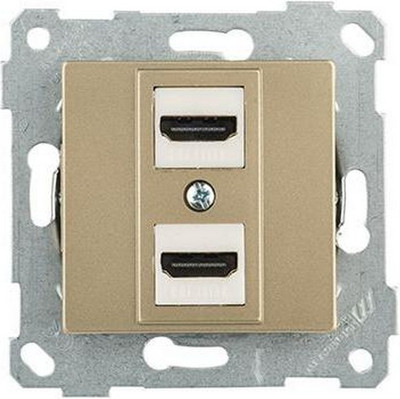 Розетка Mutlusan Rita 2200-458-0185 (золото доре)