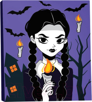 Картина по номерам Школа талантов Девочка с косичками / 9502835