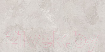 Плитка Meissen State Листья Ректификат 16885 (448x898, серый)