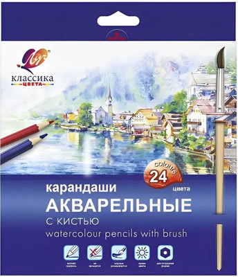 Набор цветных карандашей ЛУЧ Классика цвета / 32С 2092-08 (24цв)
