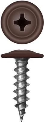 Саморез Admiral МЦП Острый 4.2x16мм RAL 8017 (500шт, шоколад)