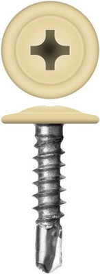 Саморез Admiral МЦСП Сверло 4.2x19мм RAL 1014 (500шт, слоновая кость)