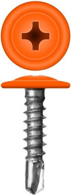 Саморез Admiral МЦСП Сверло 4.2x19мм RAL 2004 (500шт, оранжевый)