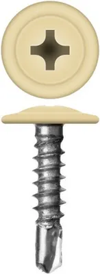 Саморез Admiral МЦСП Сверло 4.2x25мм RAL 1014 (500шт, слоновая кость)