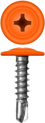 Саморез Admiral МЦСП Сверло 4.2x25мм RAL 2004 (500шт, оранжевый)