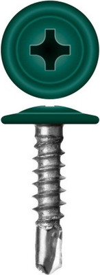 Саморез Admiral МЦСП Сверло 4.2x25мм RAL 6005 (500шт, зеленый мох)
