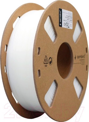 Пластик для 3D-печати Gembird PLA 3DP-PLA1.75-01-NAT (1.75мм, 1кг, натуральный)
