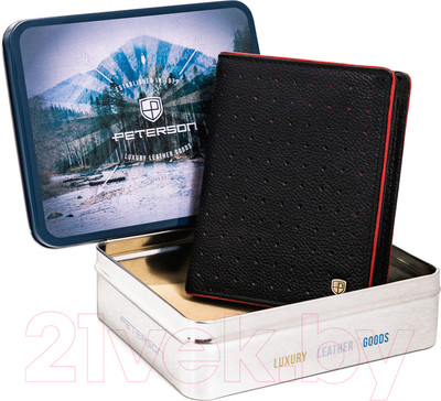 Портмоне Peterson PTN 302.03-5552 (черный/красный)
